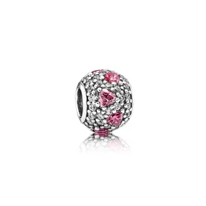 PANDORA - Cœur scintillant, cz rose fantaisie et incolore - 791249CZS (image pour) PANDORA - Cœur scintillant, cz rose fantaisie et incolore - 791249CZS
