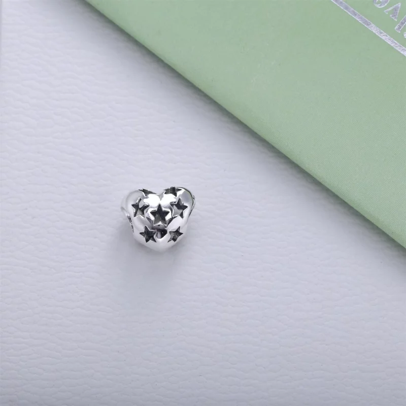 (image pour) PANDORA - Cœur étoilé - 791393 - Charms - Afficher 2