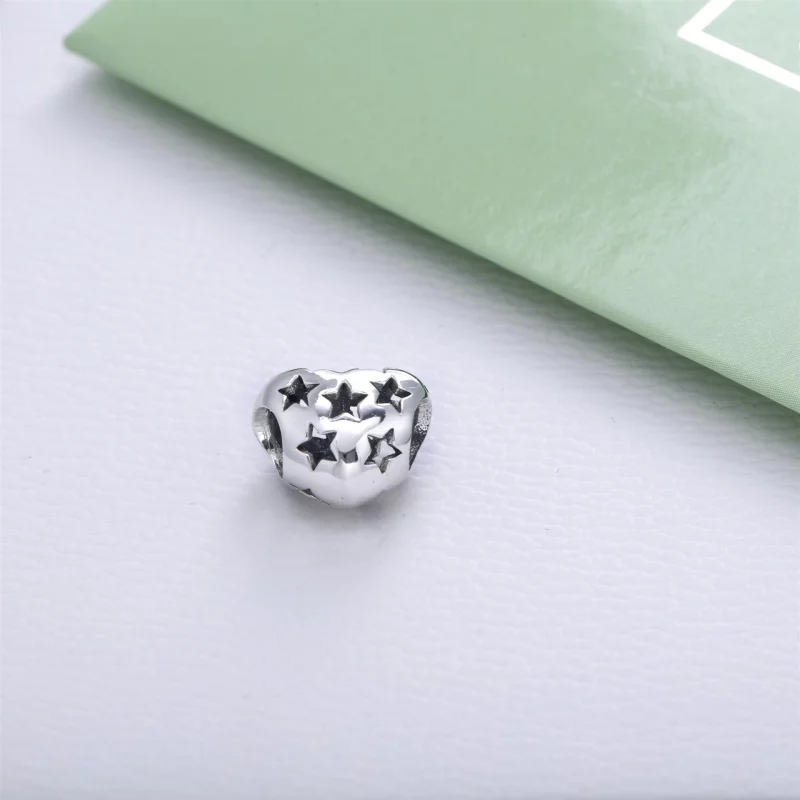 (image pour) PANDORA - Cœur étoilé - 791393 - Charms - Afficher 3