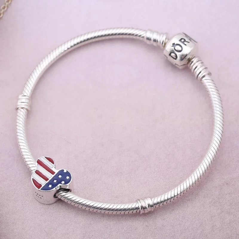 (image pour) PANDORA - Disney, Mickey l'américain - 791585ENMX - Charms - Afficher 2