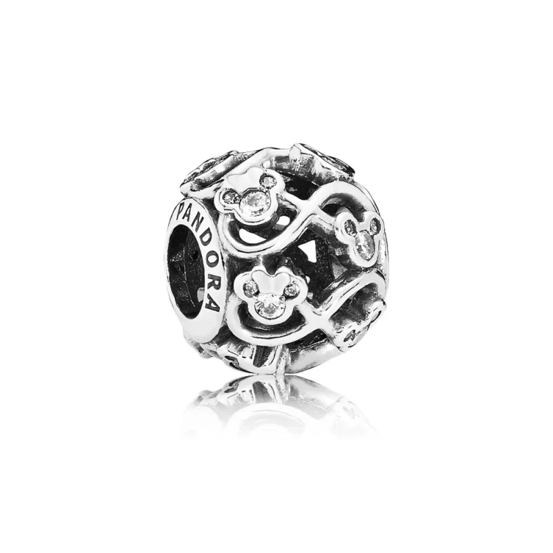 (image pour) PANDORA - Disney, Minnie et Mickey pour toujours - 791462CZ - Charms