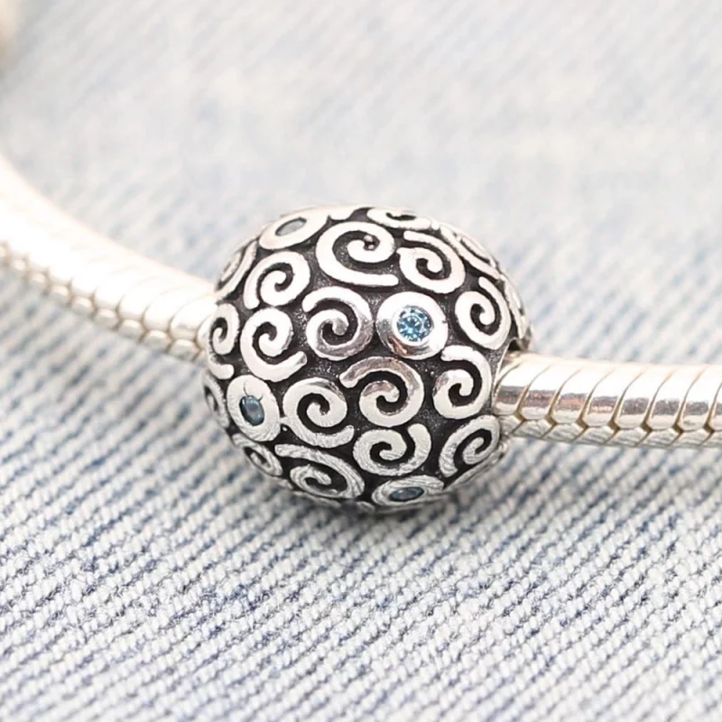 (image pour) PANDORA - Eau, cz bleue - 790962CZB - Charms - Afficher 2