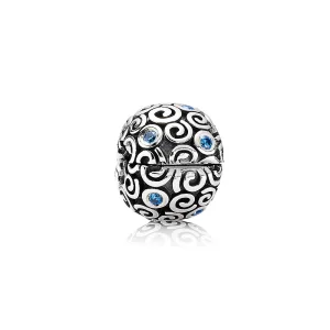 (image pour) PANDORA - Eau, cz bleue - 790962CZB - Charms