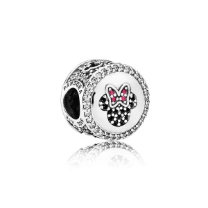 (image pour) PANDORA - Emblèmes scintillants Mickey et Minnie - 791958NCK - Charms