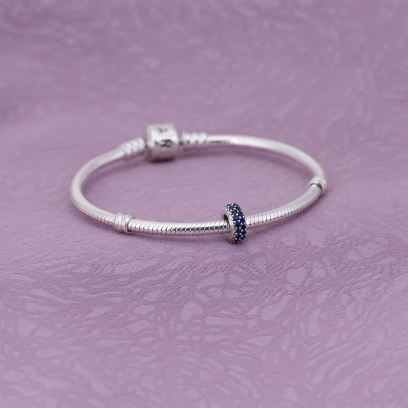 (image pour) PANDORA - Espaceur Inspiration Bleue Pavée - 791359NCB - Afficher 2