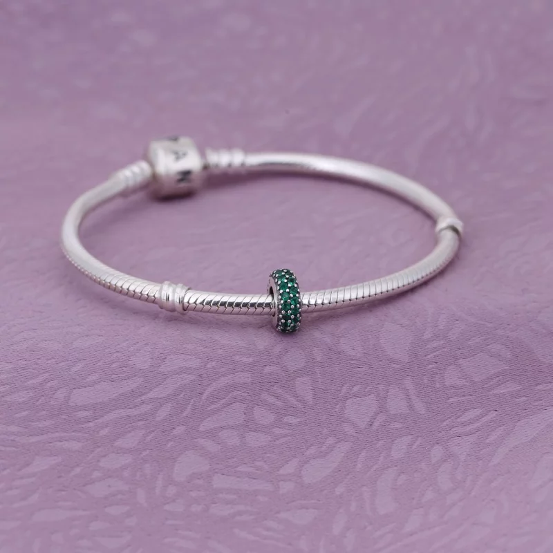 (image pour) PANDORA - Espaceur Inspiration Verte Pavée - 791359CZN - Afficher 2