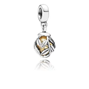 (image pour) PANDORA - Feuilles de laurier, cz ocrée - 791407CCZ