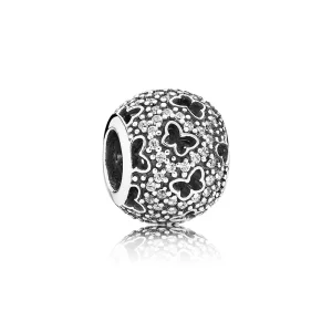 (image pour) PANDORA - Filet à papillons scintillant, cz incolore - 791482CZ - Charms