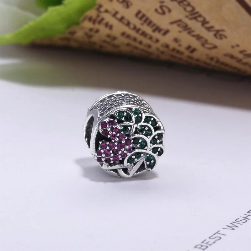 (image pour) PANDORA - Flamant tropical, cristaux vert pâle et cz multicolores - 792117CZS - Afficher 2