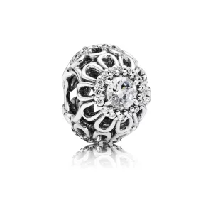 (image pour) PANDORA - Fleur brillante, cz incolore - 791260CZ - Charms