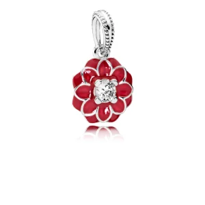 (image pour) PANDORA - Fleur orientale, cz rouge et incolore - 791829CZ
