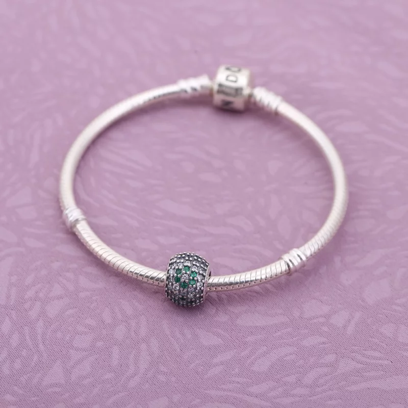 (image pour) PANDORA - Fleur scintillante - 791129CZ - Charms - Afficher 3