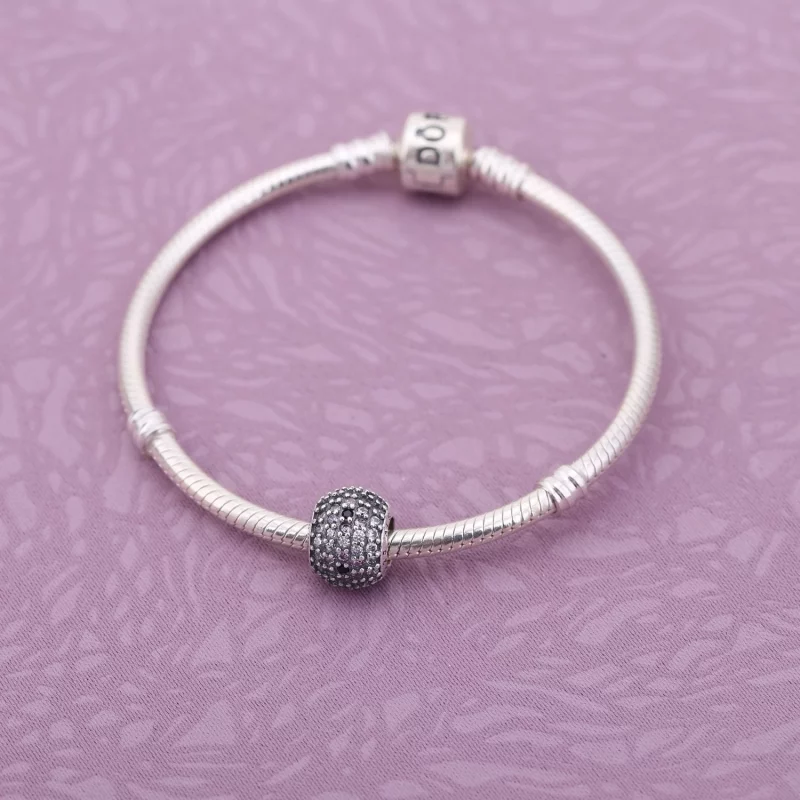 (image pour) PANDORA - Fleur scintillante - 791129CZ - Charms - Afficher 5