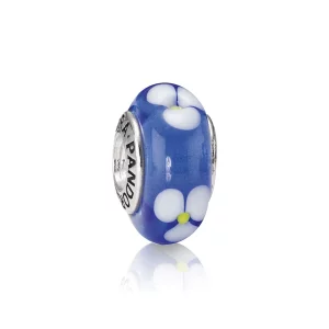 (image pour) PANDORA - Fleurs bleues - 790609 - Charms