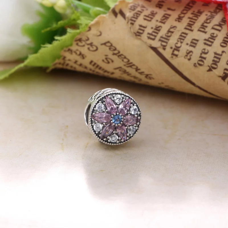 (image pour) PANDORA - Fleurs d'opulence, cristaux multicolores et cz incolore - 751003NBP - Afficher 4