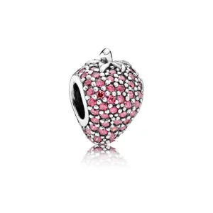 PANDORA - Fraise pavé, cz rouge - 791899CZR (image pour) PANDORA - Fraise pavé, cz rouge - 791899CZR