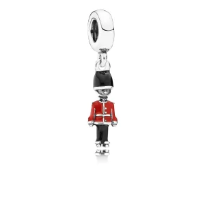 (image pour) PANDORA - Garde mon cœur, émail noir et rouge - 791513ENMX