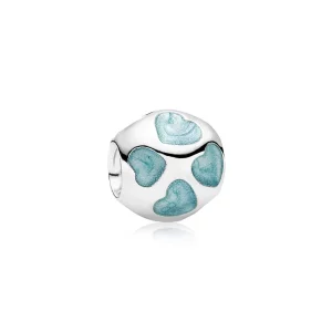 PANDORA - Je t'aime, émail bleu nacré - 790543EN18 - Charms (image pour) PANDORA - Je t'aime, émail bleu nacré - 790543EN18 - Charms