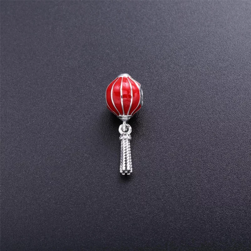 (image pour) PANDORA - Lanterne chinoise, émail pourpre - 791299EN09 - Charms - Afficher 2