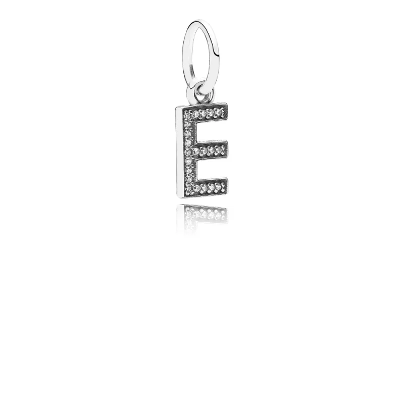 (image pour) PANDORA - Lettre e, cz incolore - 791317CZ