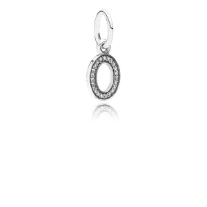 (image pour) PANDORA - Lettre o, cz incolore - 791327CZ - Charms