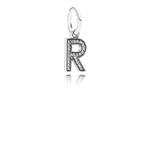 (image pour) PANDORA - Lettre r, cz incolore - 791330CZ