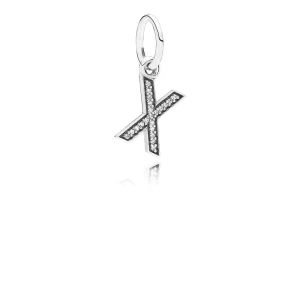 (image pour) PANDORA - Lettre x, cz incolore - 791336CZ