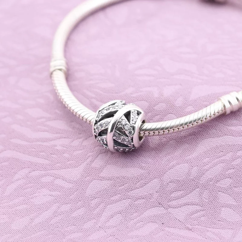 (image pour) PANDORA - Léger comme une plume, cz incolore - 791186CZ - Charms - Afficher 2