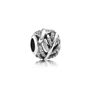(image pour) PANDORA - Léger comme une plume, cz incolore - 791186CZ - Charms