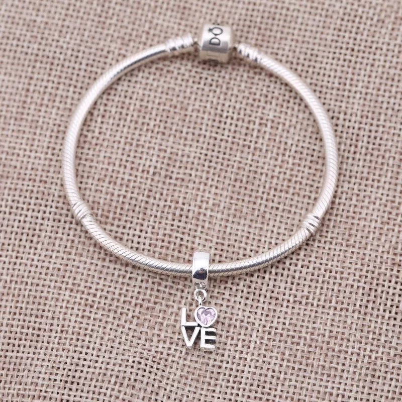 (image pour) PANDORA - Love, cz rose fantaisie - 791253CZS - Afficher 2