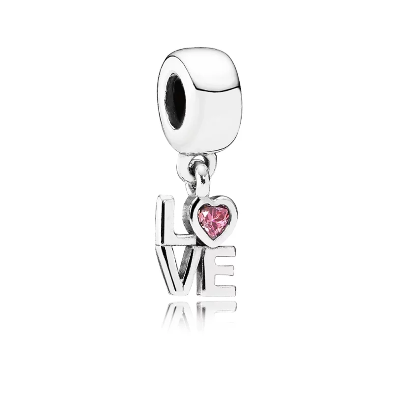 (image pour) PANDORA - Love, cz rose fantaisie - 791253CZS