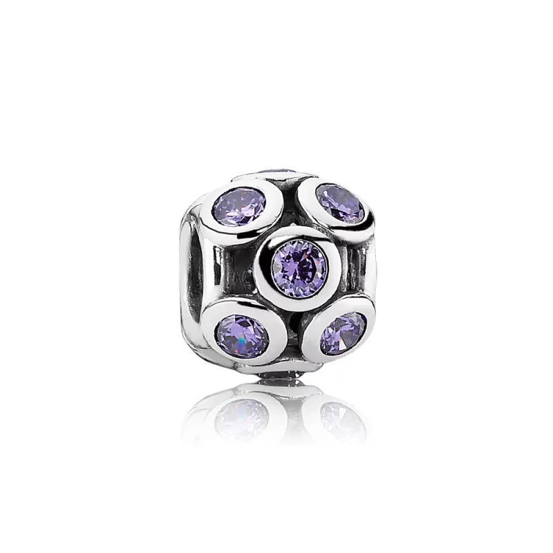 (image pour) PANDORA - Lumières précieuses, cz mauve - 791153ACZ - Charms