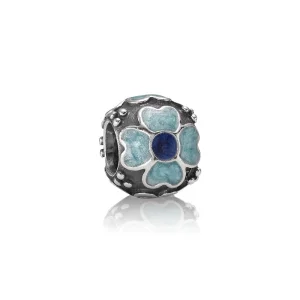 (image pour) PANDORA - Marguerite, émail bleu - 790433EB - Charms