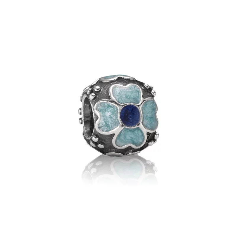 (image pour) PANDORA - Marguerite, émail bleu - 790433EB - Charms