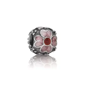 (image pour) PANDORA - Marguerite, émail rouge - 790433ER - Charms