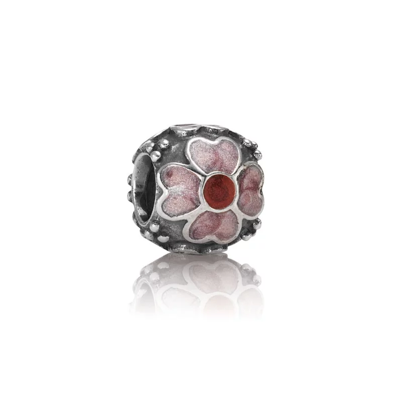 (image pour) PANDORA - Marguerite, émail rouge - 790433ER - Charms