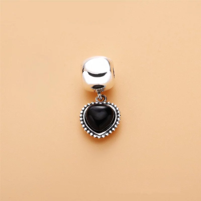 (image pour) PANDORA - Mi amor, onyx noir - 791046ON - Charms - Afficher 2