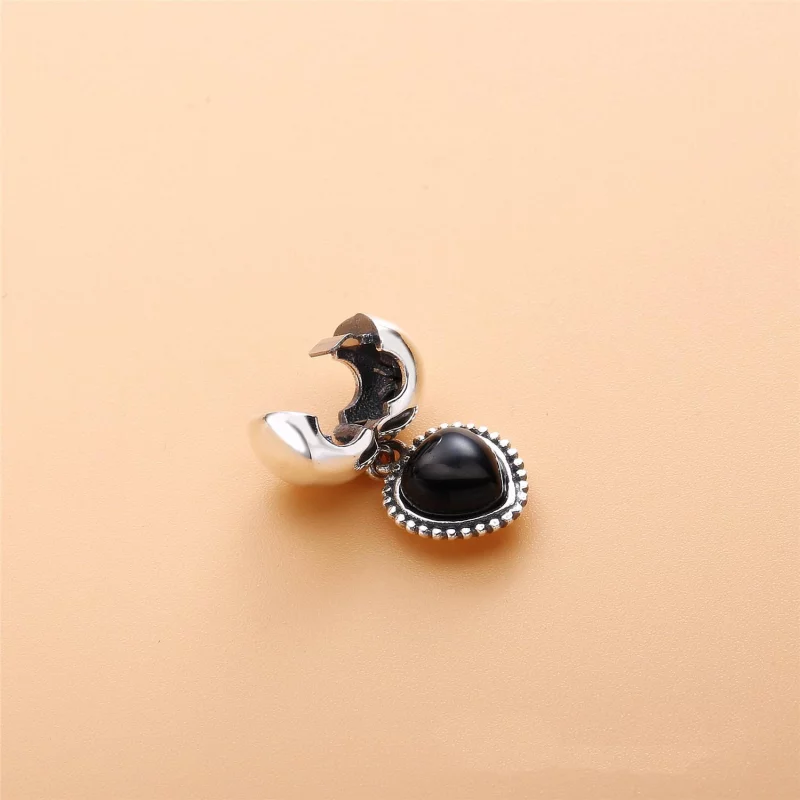 (image pour) PANDORA - Mi amor, onyx noir - 791046ON - Charms - Afficher 3