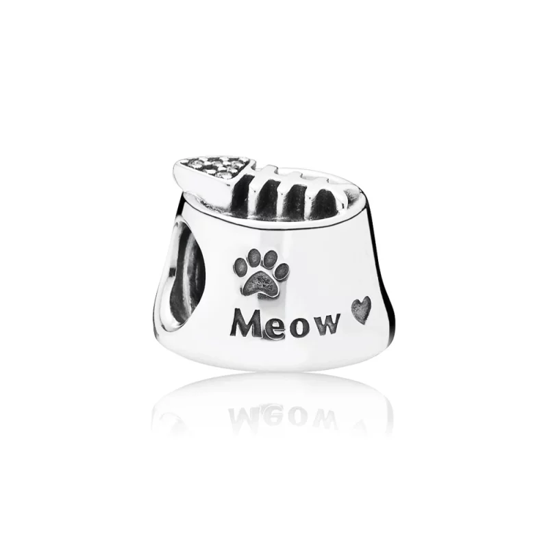 (image pour) PANDORA - Miaou, cz incolore - 791716CZ - Charms