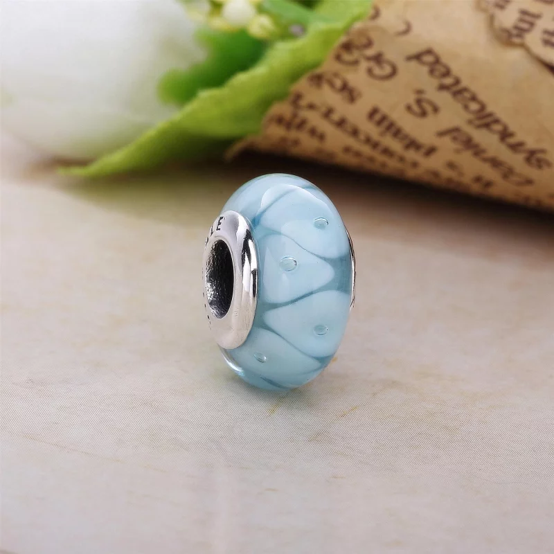 (image pour) PANDORA - Miroir turquoise - 790924 - Charms - Afficher 2