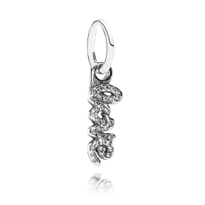 (image pour) PANDORA - Mot d'amour, cz incolore - 791428CZ - Charms