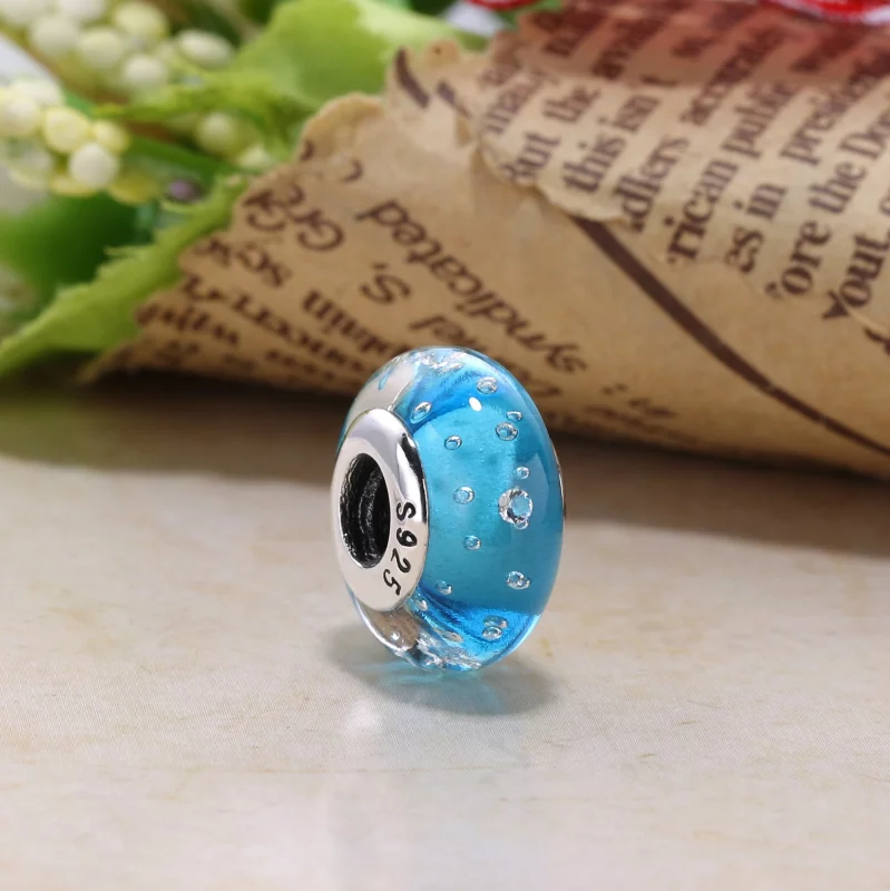 (image pour) PANDORA - Murano Pétillant Bleu Royal 791630CZ - Afficher 5