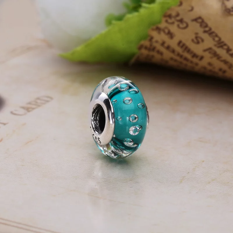 (image pour) PANDORA - Murano Pétillant Bleu Royal 791630CZ - Afficher 6