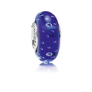 PANDORA - Murano Pétillant Bleu Royal 791630CZ (image pour) PANDORA - Murano Pétillant Bleu Royal 791630CZ