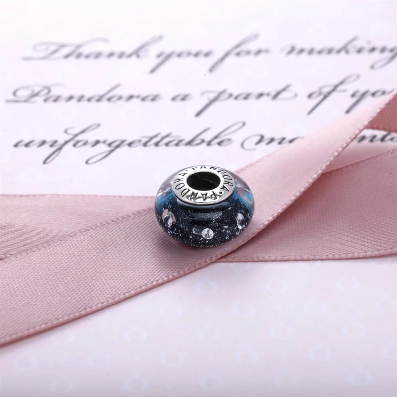 (image pour) PANDORA - Murano Pétillant Bleu Scintillant 791627CZ - Afficher 2