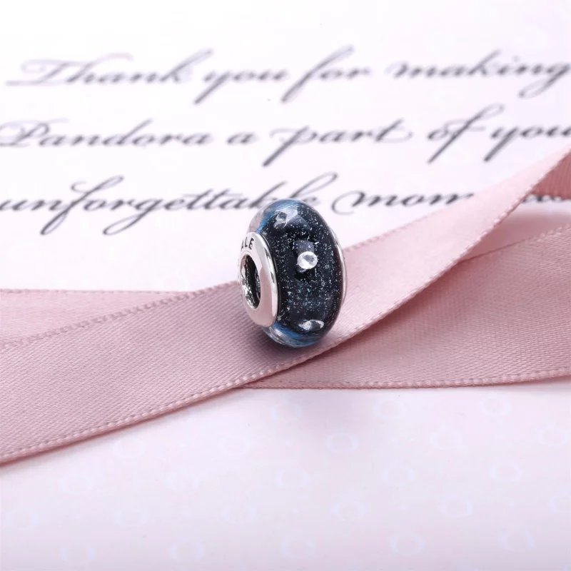 (image pour) PANDORA - Murano Pétillant Bleu Scintillant 791627CZ - Afficher 3