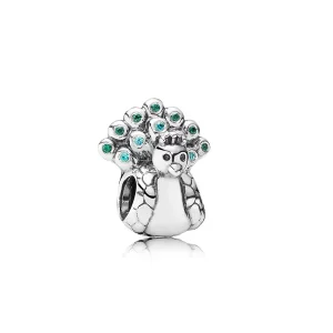 PANDORA - Paon, cz turquoise et verte - 791227MCZ - Charms (image pour) PANDORA - Paon, cz turquoise et verte - 791227MCZ - Charms