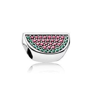 PANDORA - Pastèque pavé, cz rouge et verte - 791901CZR (image pour) PANDORA - Pastèque pavé, cz rouge et verte - 791901CZR