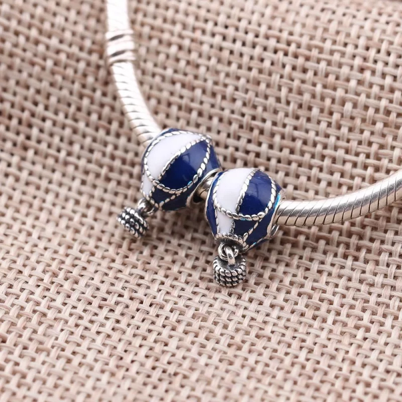 (image pour) PANDORA - Plus haut !, émail bleu et blanc - 791145ENMX - Charms - Afficher 2