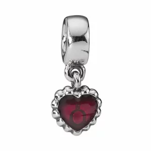 (image pour) PANDORA pour toujours, émail fuchsia - 790471EN07 - Charms